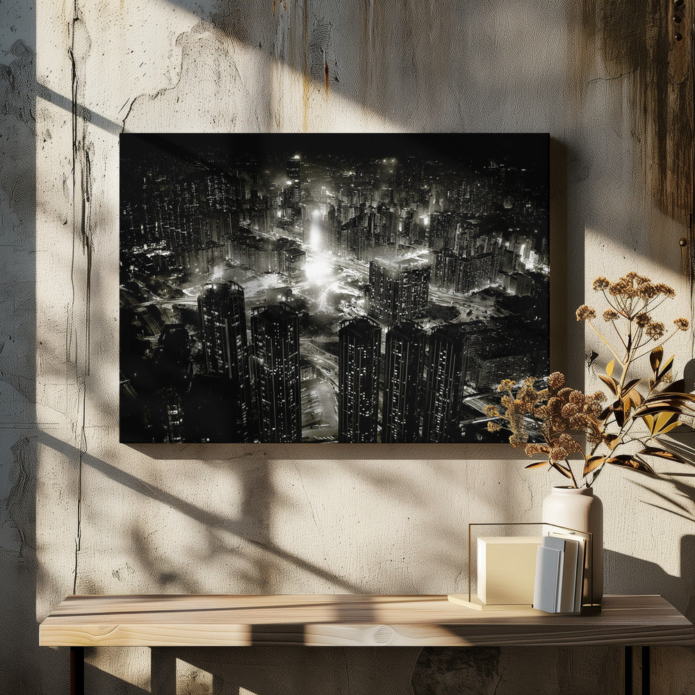 hong kong night - Poster / Art Print