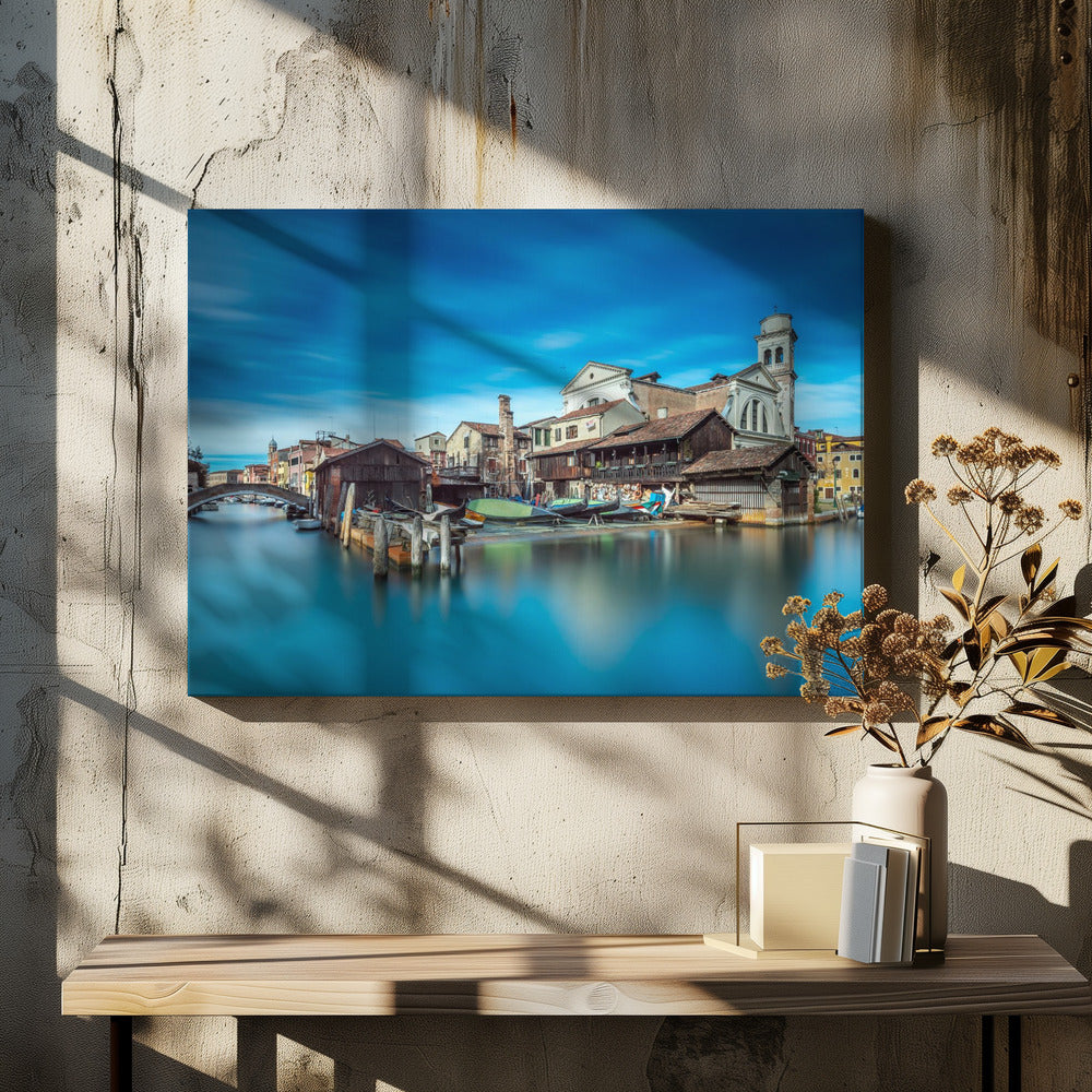 Gondola workshop in Venice - Poster / Art Print