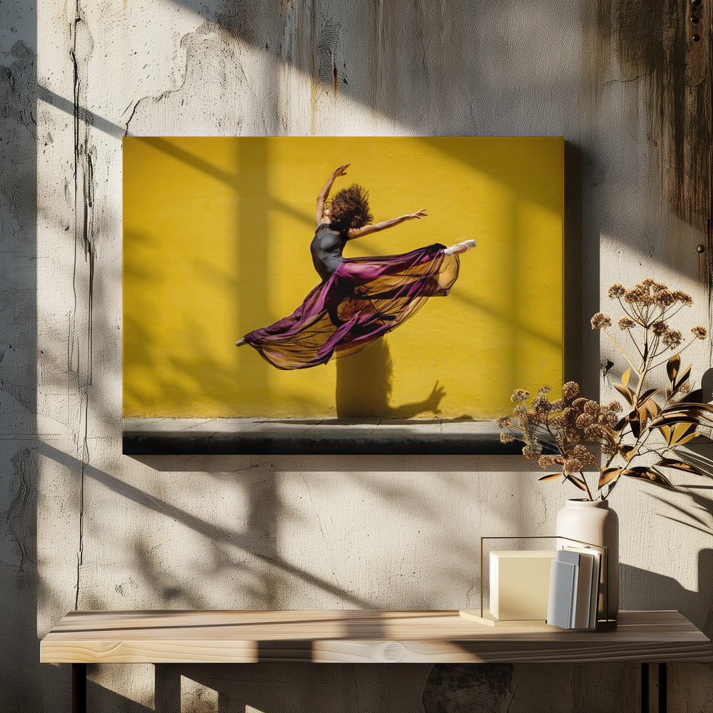 Ballet dancer jumping - Poster / Art Print