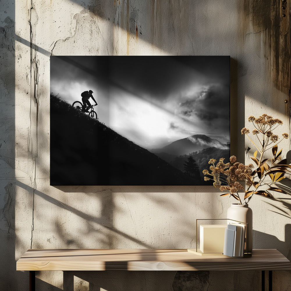 Sunrise ride - Poster / Art Print