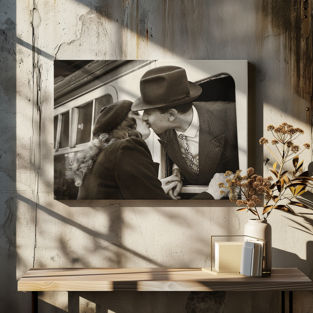 The Goodbye Kiss - Poster / Art Print