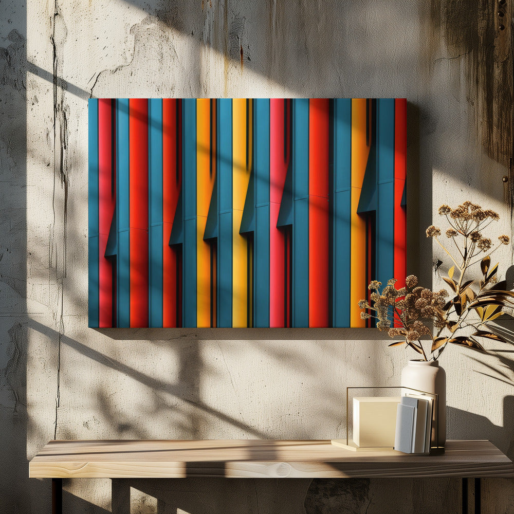 Colored Struts - Poster / Art Print