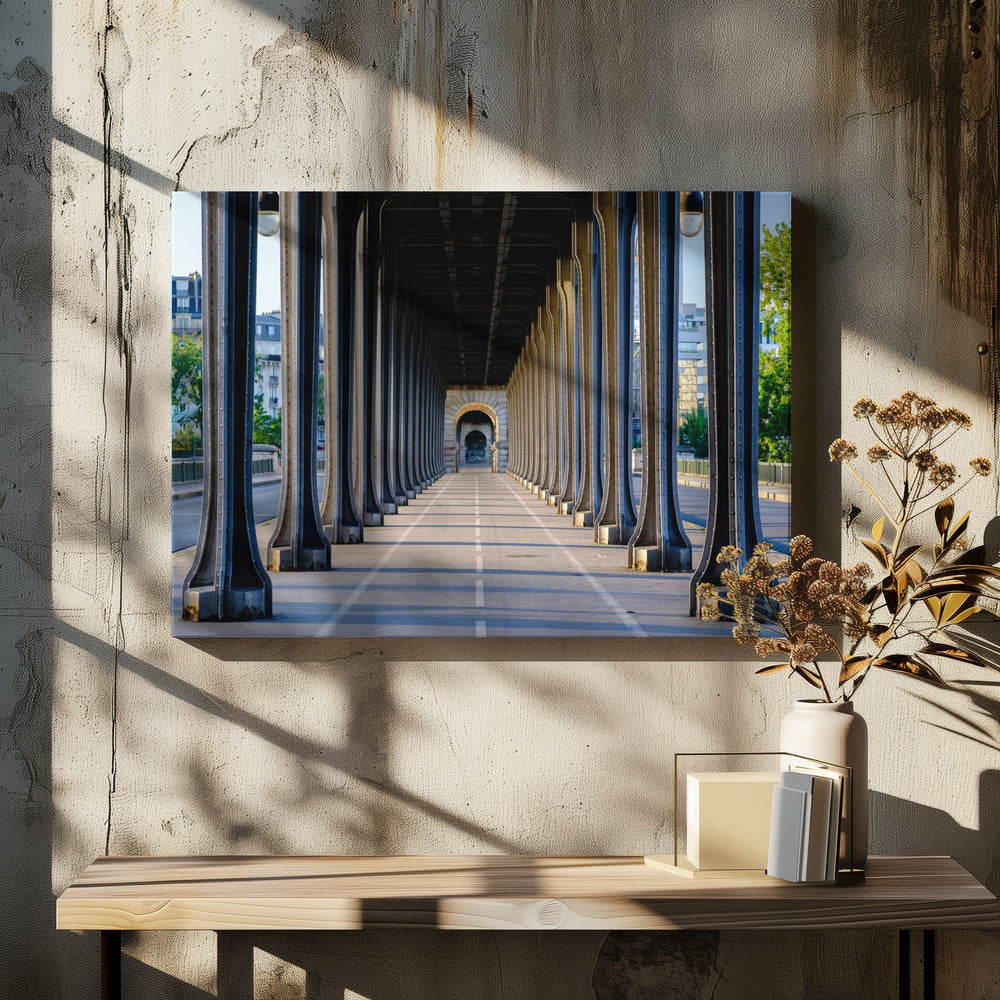 Bir Hakeim bridge perspective Paris - Poster / Art Print