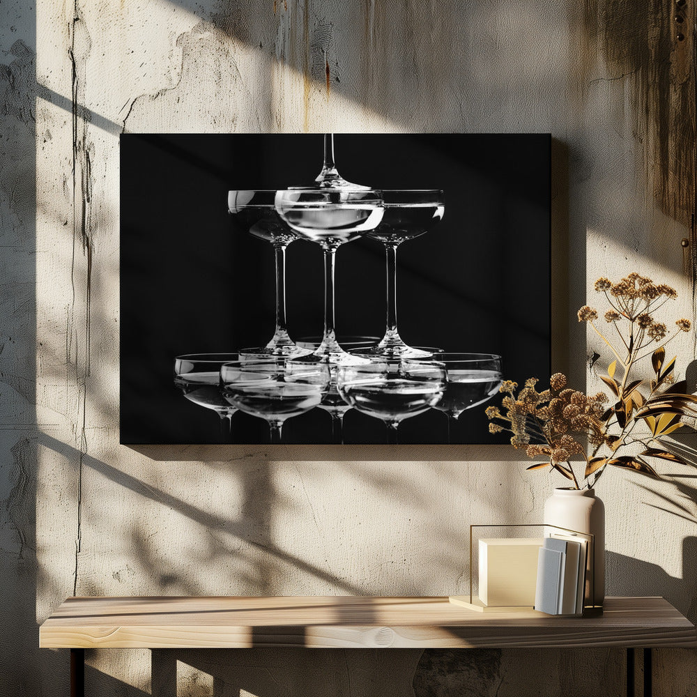 Champagne tower_10 - Poster / Art Print