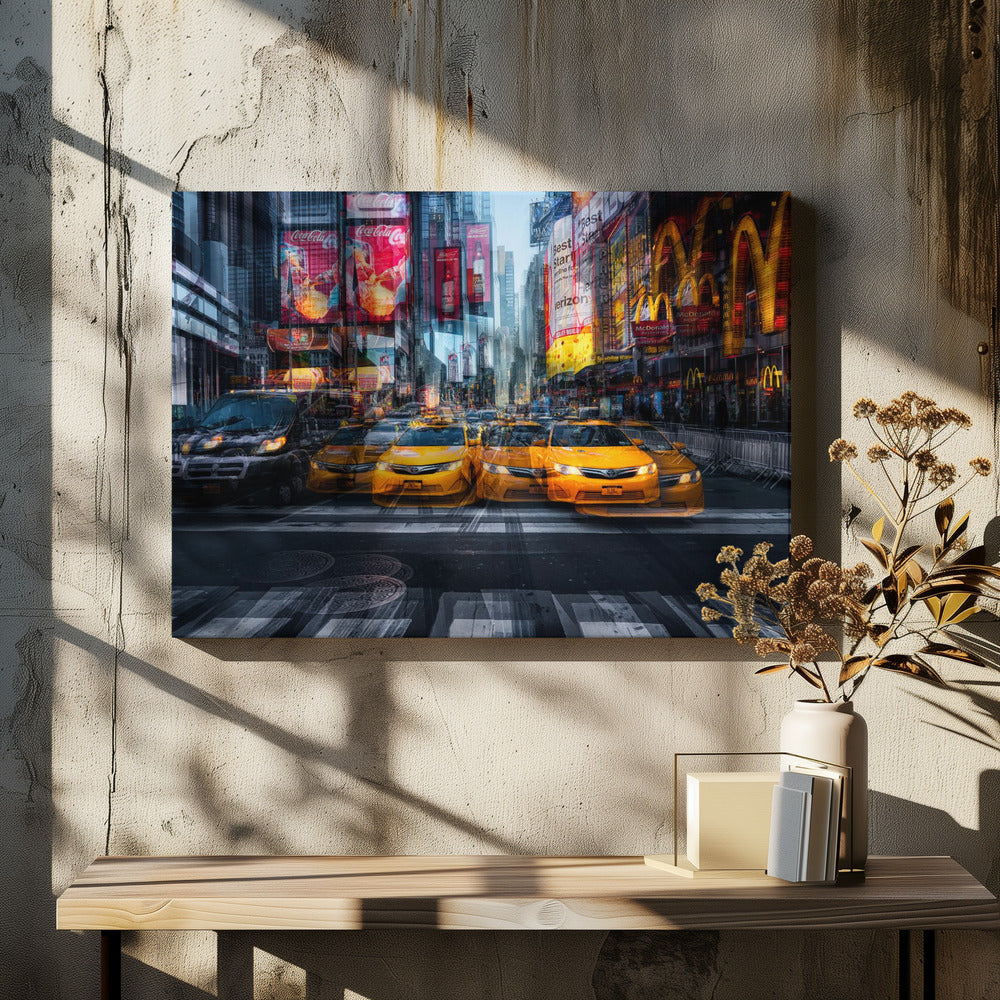 a taxi for christmas - Poster / Art Print