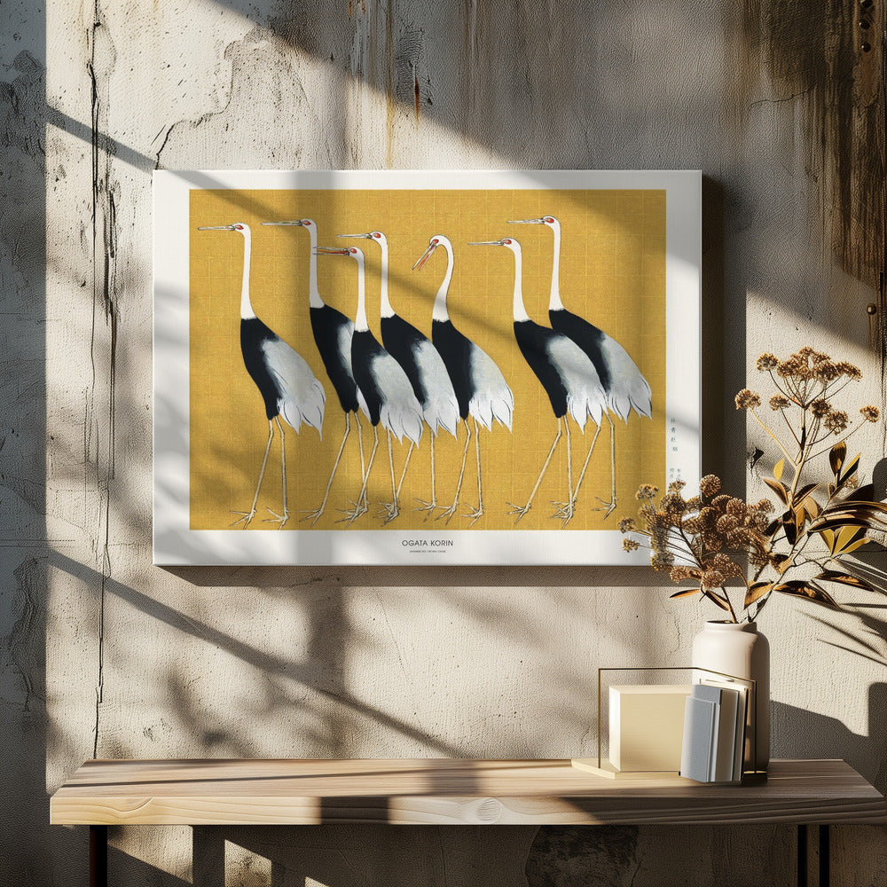 Japanese Red Crown Crane - Poster / Art Print
