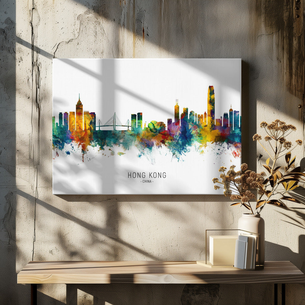 Hong Kong China Skyline - Poster / Art Print