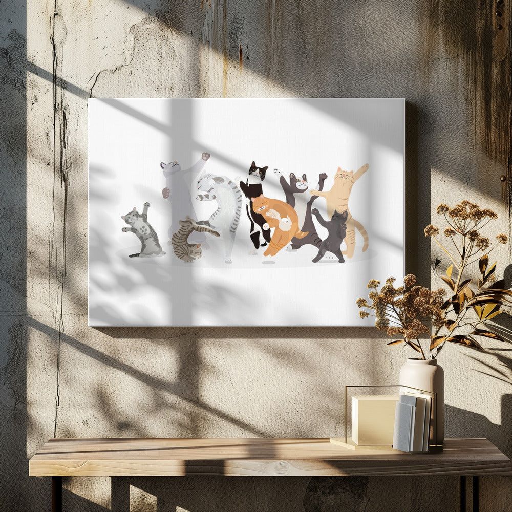 Dancing Cat - Poster / Art Print