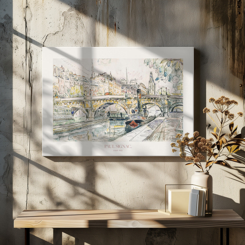 Tugboat At the Pont Neuf, Paris 1923 Poster - Poster / Art Print