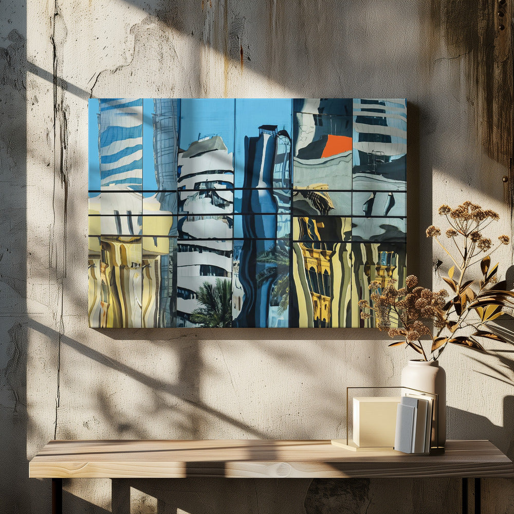 Reflections in glass - Dubai - Poster / Art Print