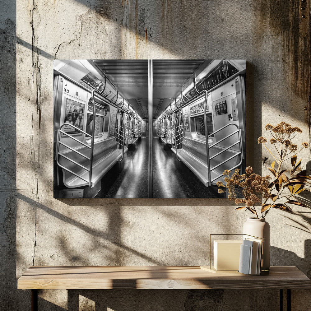 NYC subway N train Brooklyn New York - Poster / Art Print
