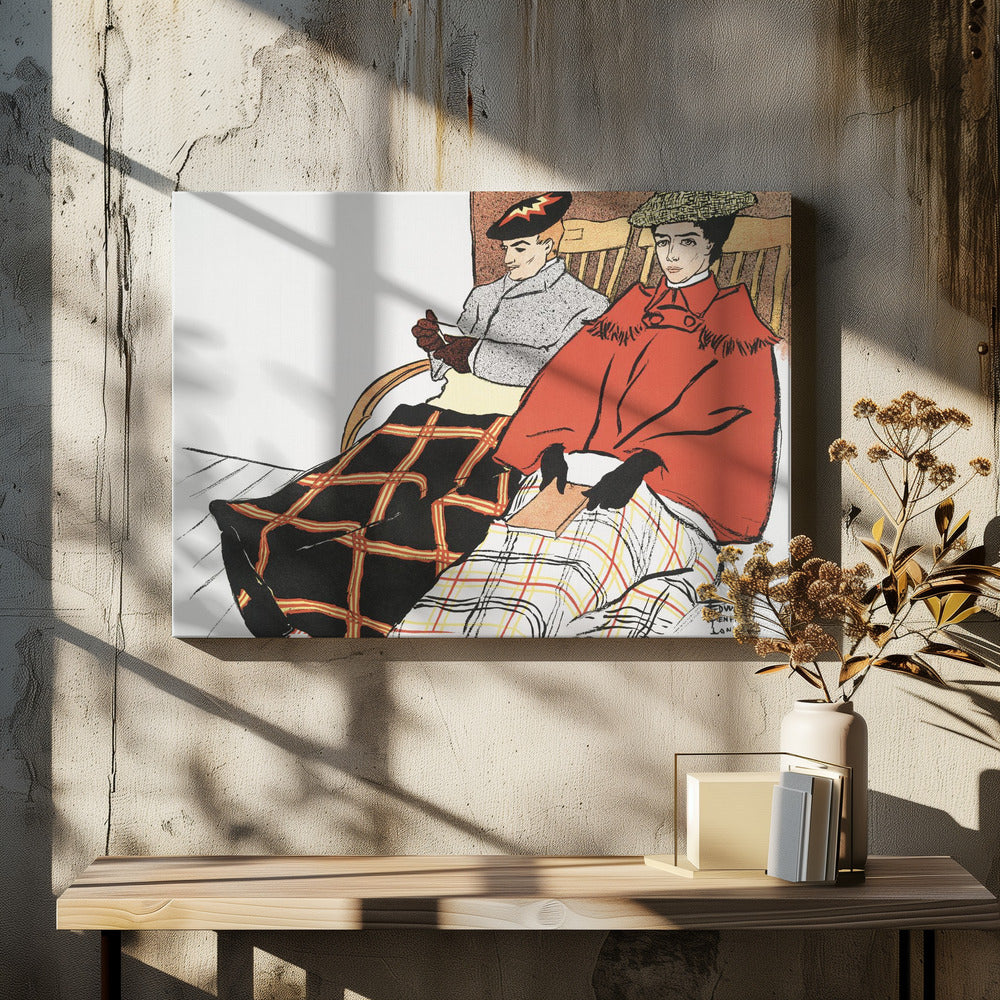 Man and Woman Sitting Together (1897) - Poster / Art Print