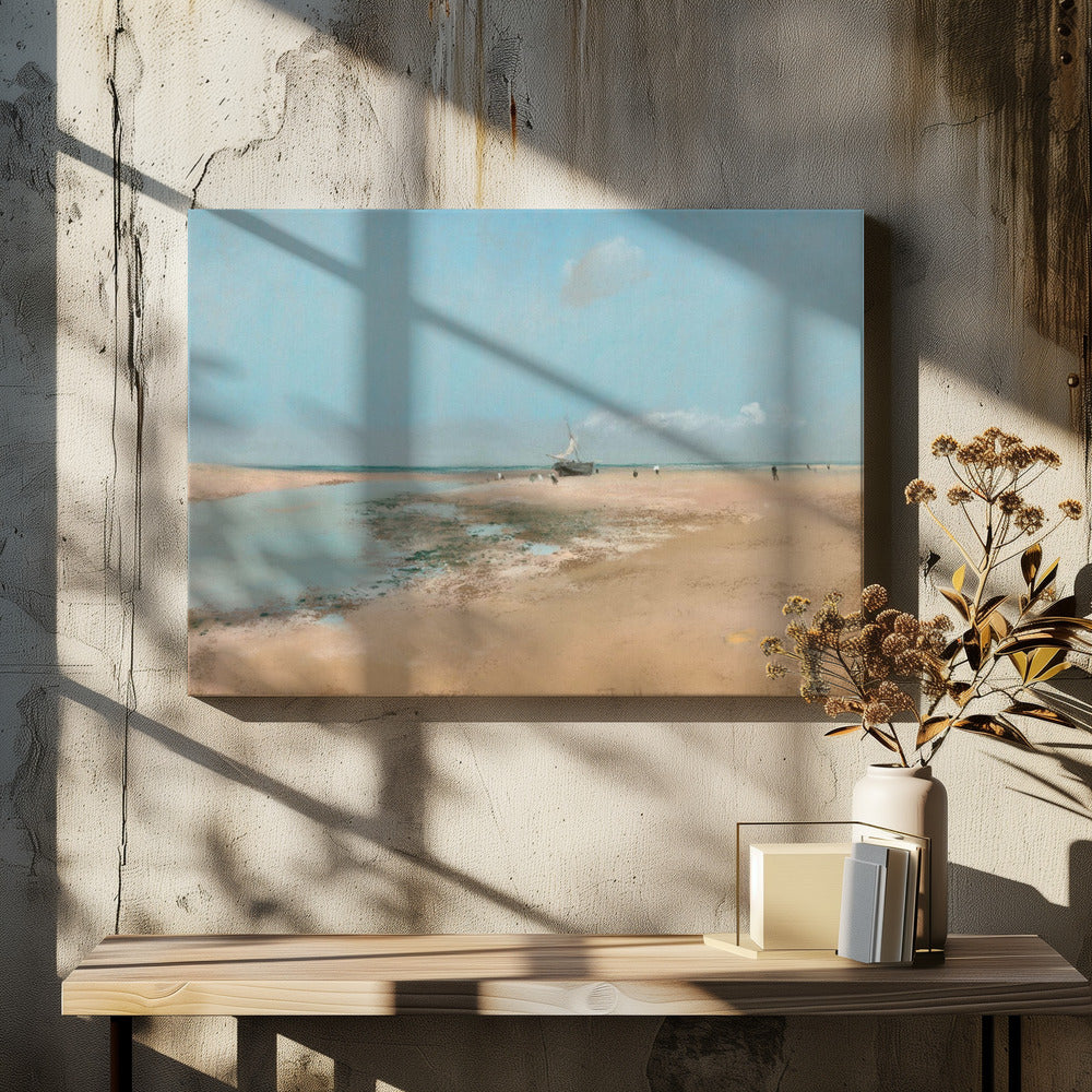 Beach At Low Tide - Poster / Art Print