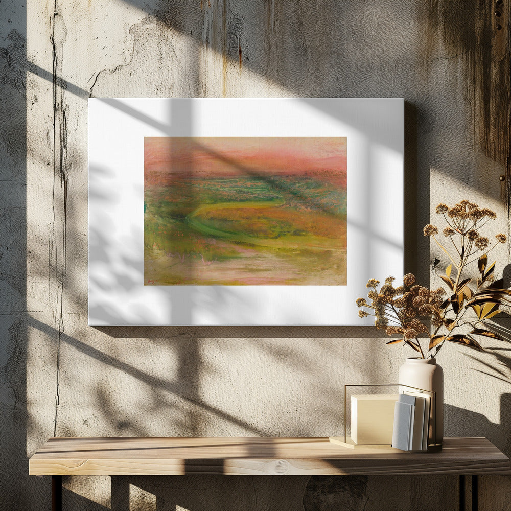 S Shaped Path In an Abstracted Landscape No.2 - Poster / Art Print