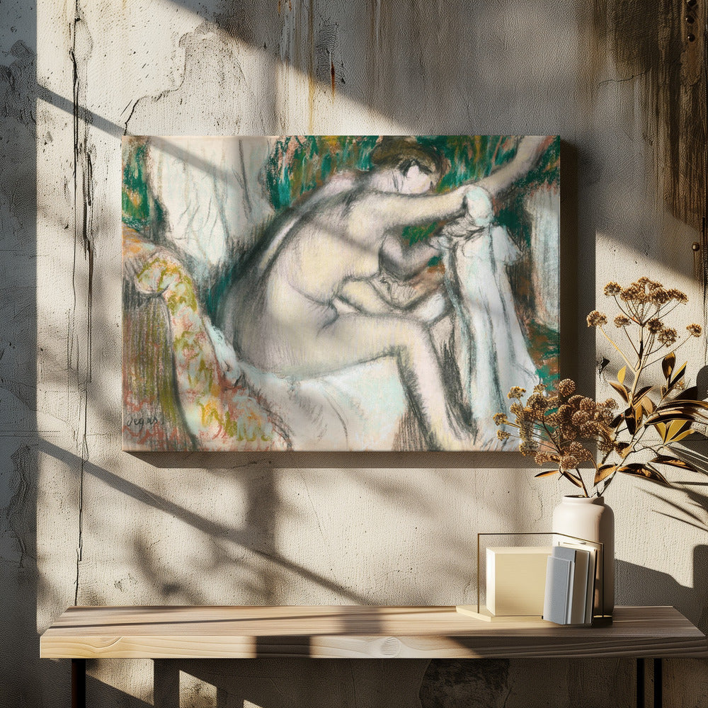 Woman Drying Her Arm No.2 - Poster / Art Print