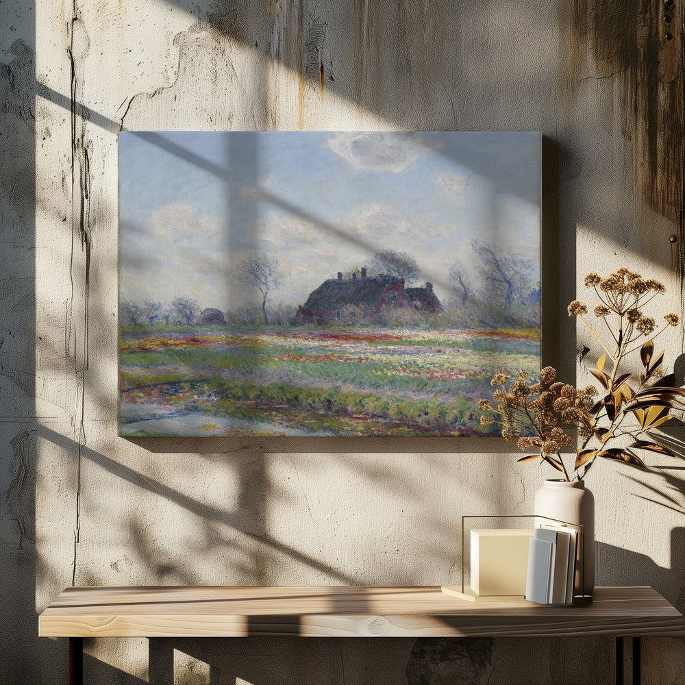 Claude Monet's Tulip Fields At Sassenheim, (1886) - Poster / Art Print