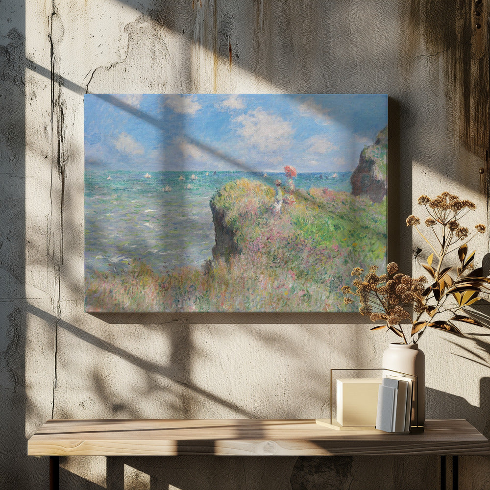 Cliff Walk At Pourville (1882) By Claude Monet. - Poster / Art Print