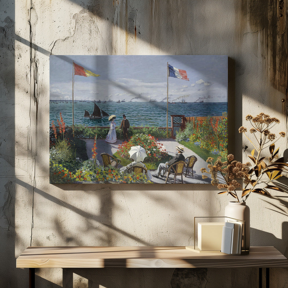 Garden At Sainte Adresse By Claude Monet - Poster / Art Print