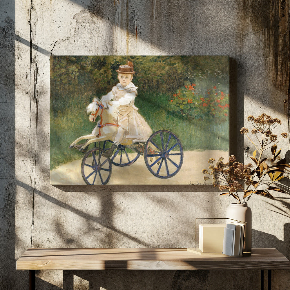 Jean Monet On His Hobby Horse (1872) By Claude Monet - Poster / Art Print