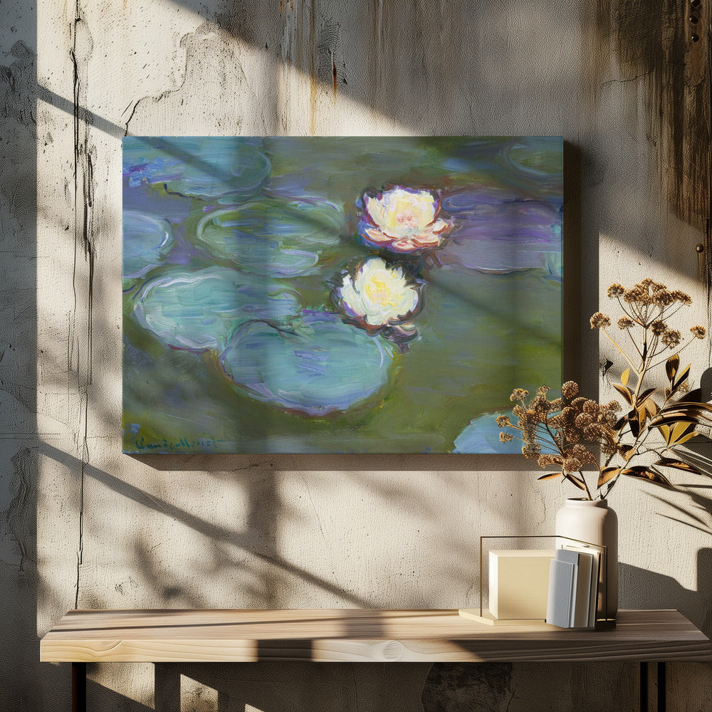 Nympheas (1897–1898) By Claude Monet. - Poster / Art Print