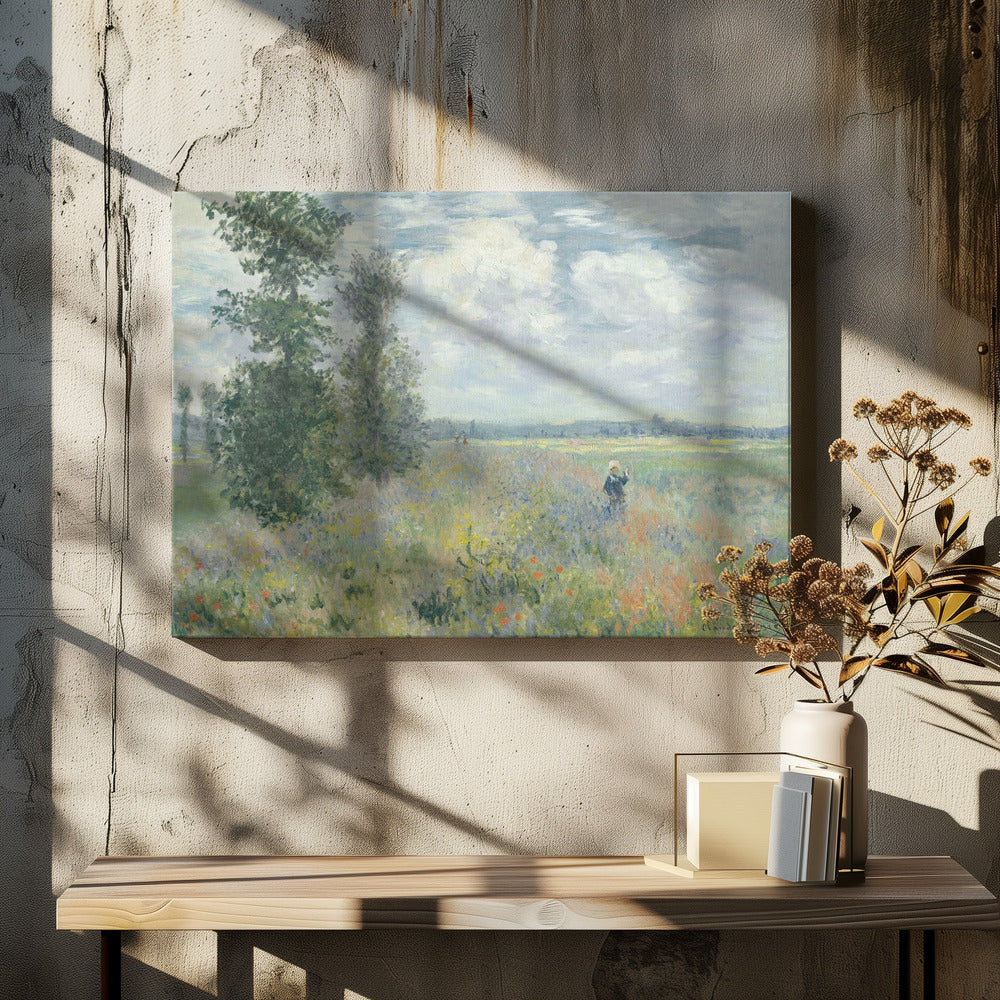 Poppy Fields Near Argenteuil (1875) By Claude Monet - Poster / Art Print
