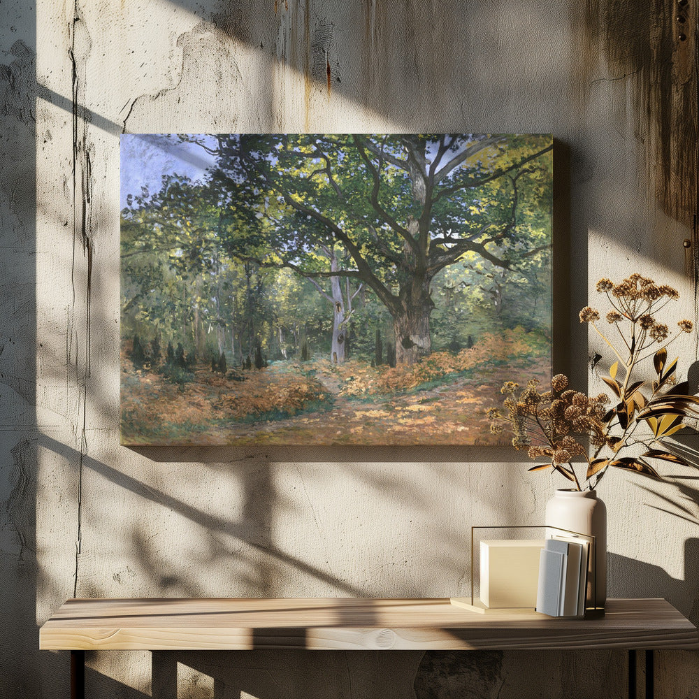 The Bodmer Oak, Fontainebleau Forest (1865) By Claude Monet - Poster / Art Print