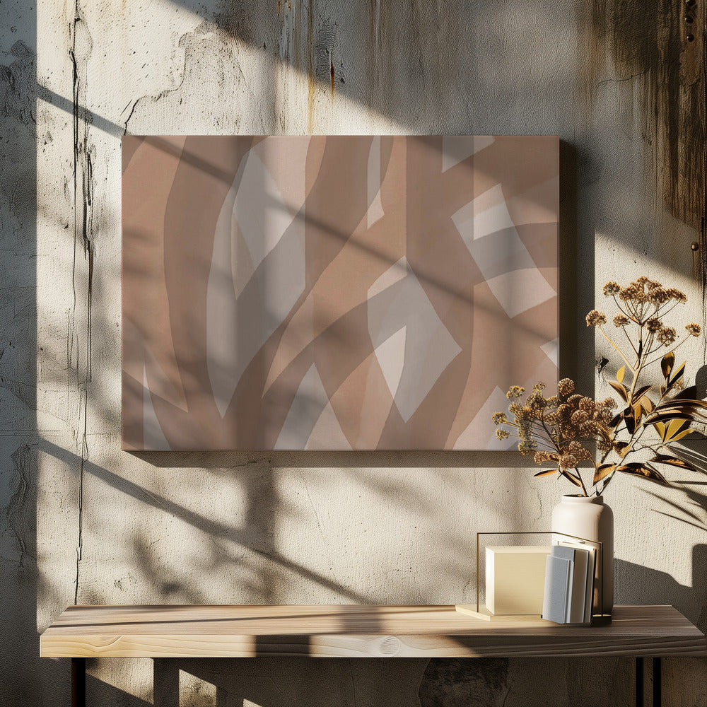 Neutral Abstract Watercolor In Nude and Pastel 5 - Poster / Art Print