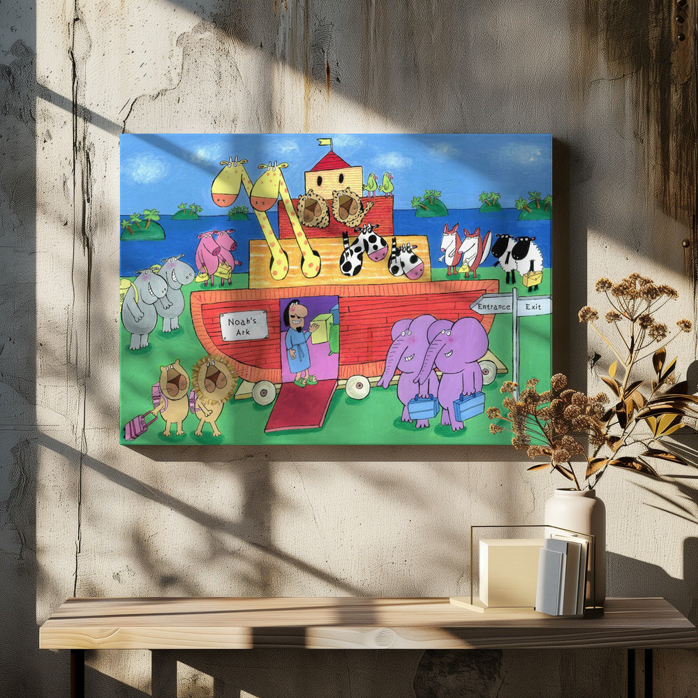 The Animals Enter Two by Two into Noah's Ark - Poster / Art Print