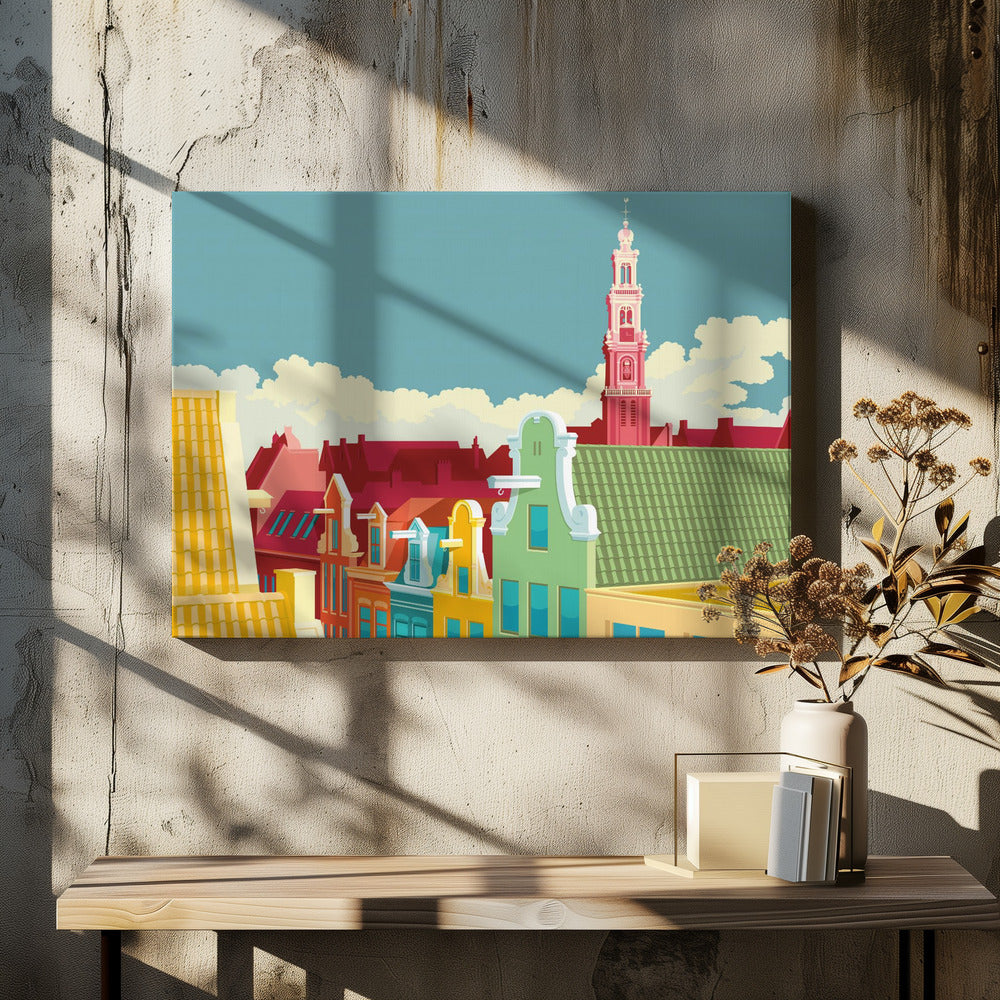 Amsterdam Jordaan Westerkerk - Poster / Art Print
