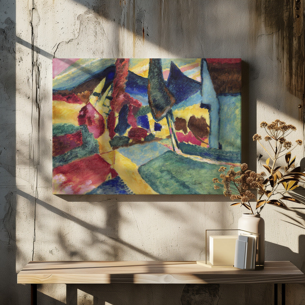 Landscape With Two Poplars (1912) - Poster / Art Print