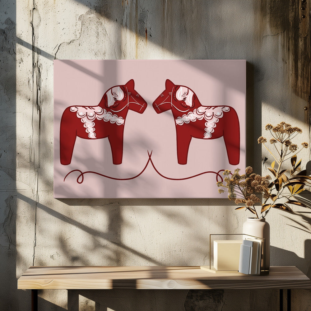 Dala Horses - Poster / Art Print