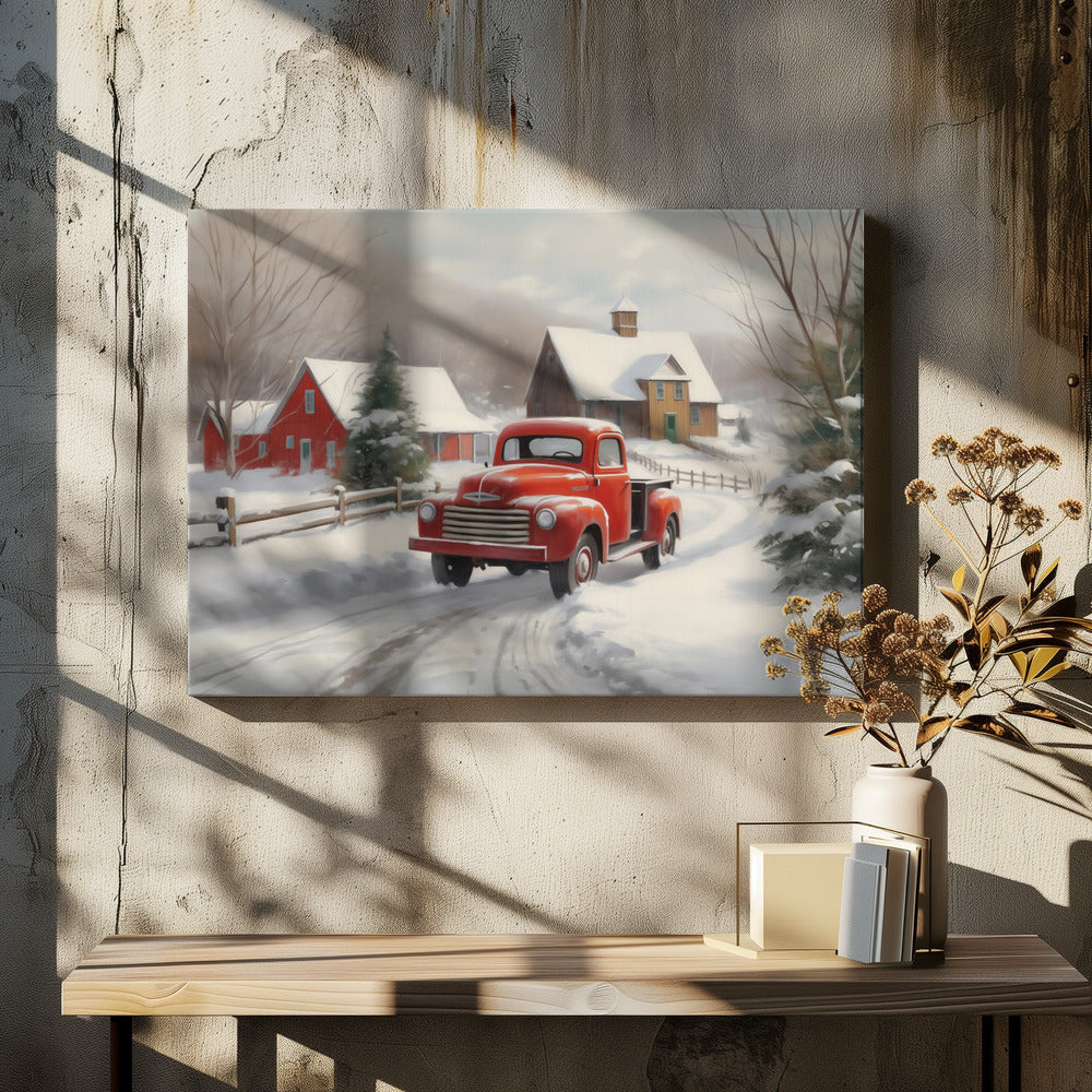Christmas Truck - Poster / Art Print