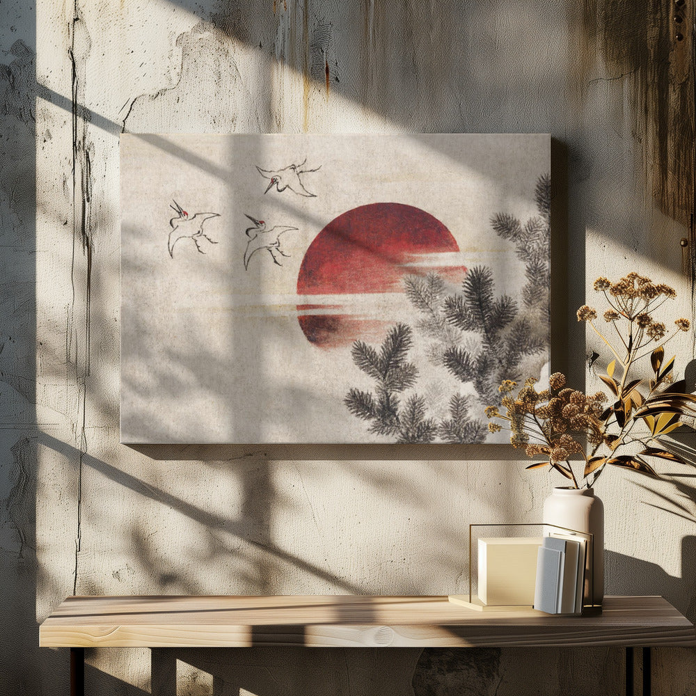 Birds and Sunset, From Album of Sketches (1814) Full - Poster / Art Print