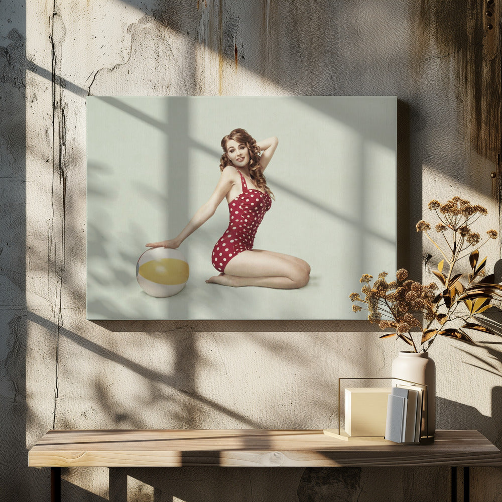 Beach Pin up - Poster / Art Print