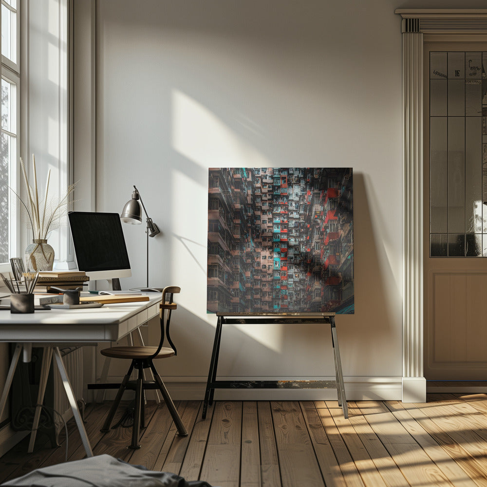 Apartments in Hong Kong - Poster / Art Print