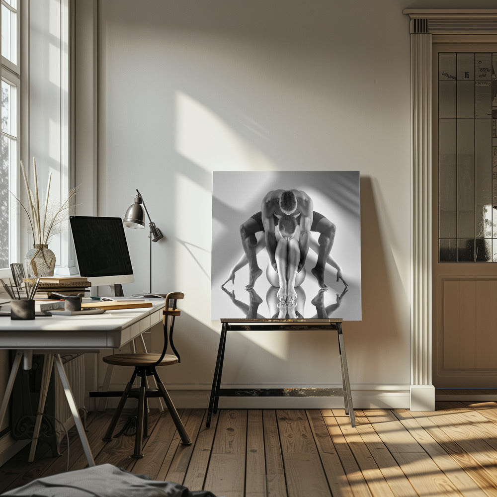 Monochrome Figure Study - Poster / Art Print