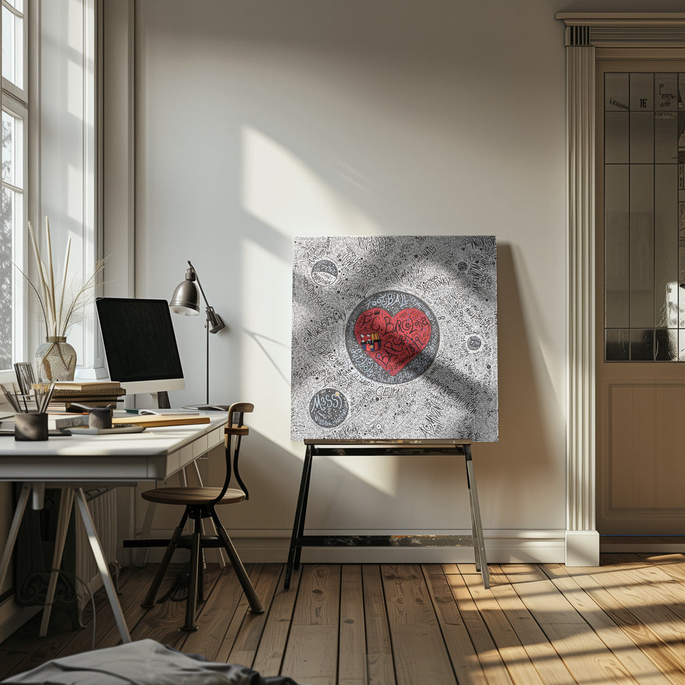 4 the Lov3 of Football - Poster / Art Print