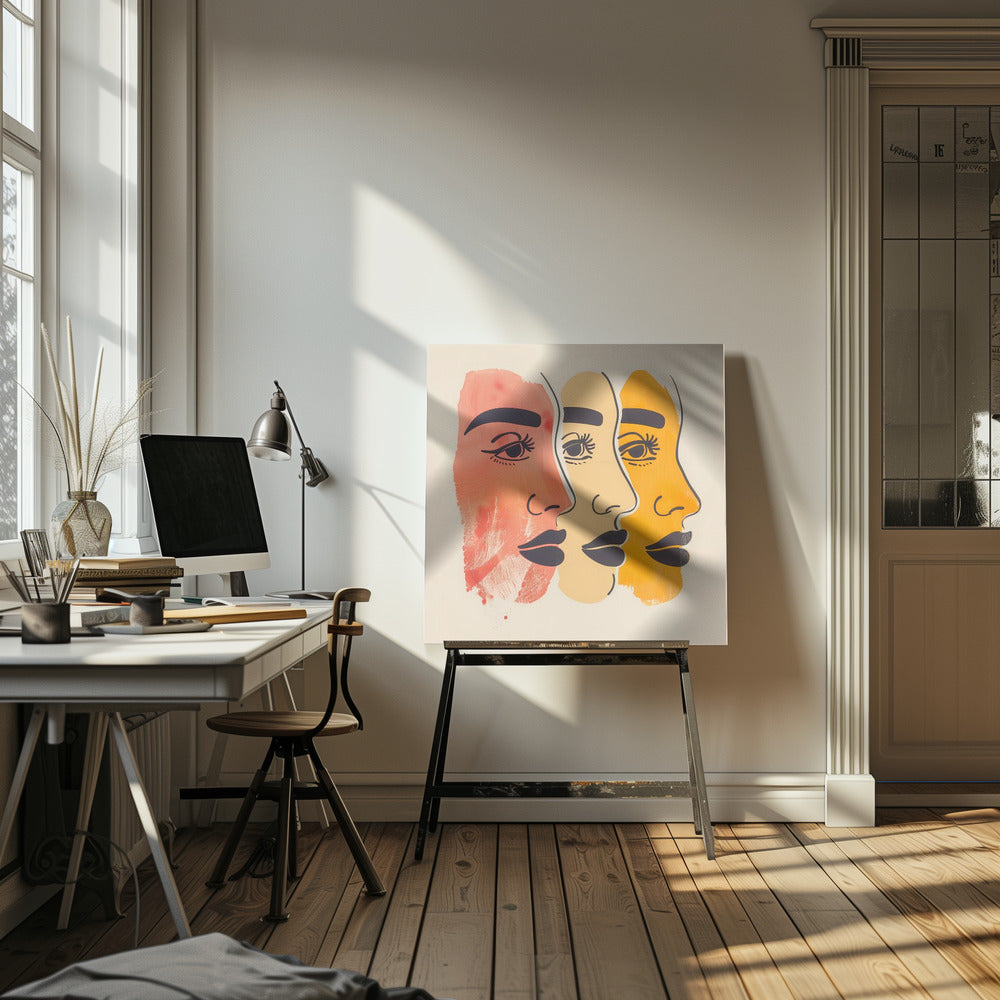 Three Faces - Poster / Art Print