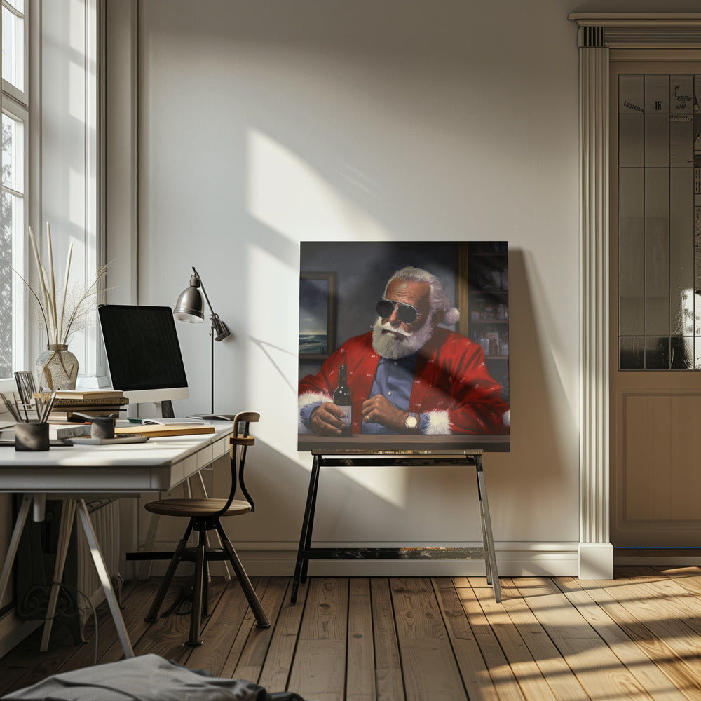 Sun Tan Claus - Poster / Art Print