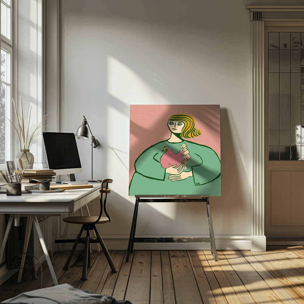 Chicken lady - Poster / Art Print