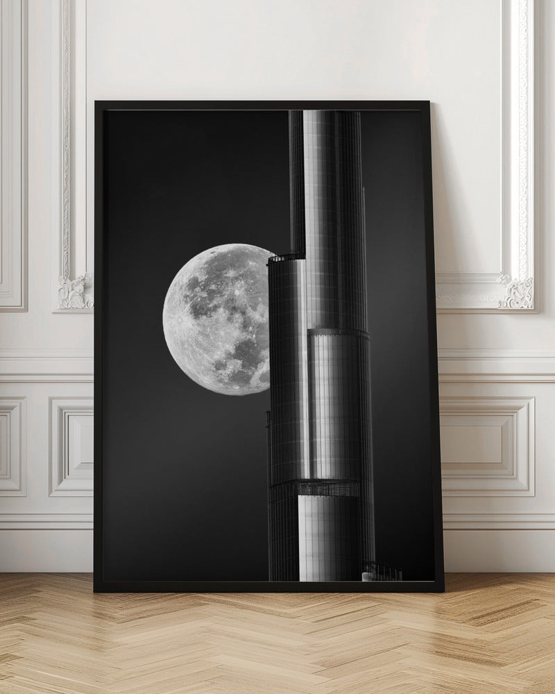 Super moon Burjkhalifa - Poster / Art Print