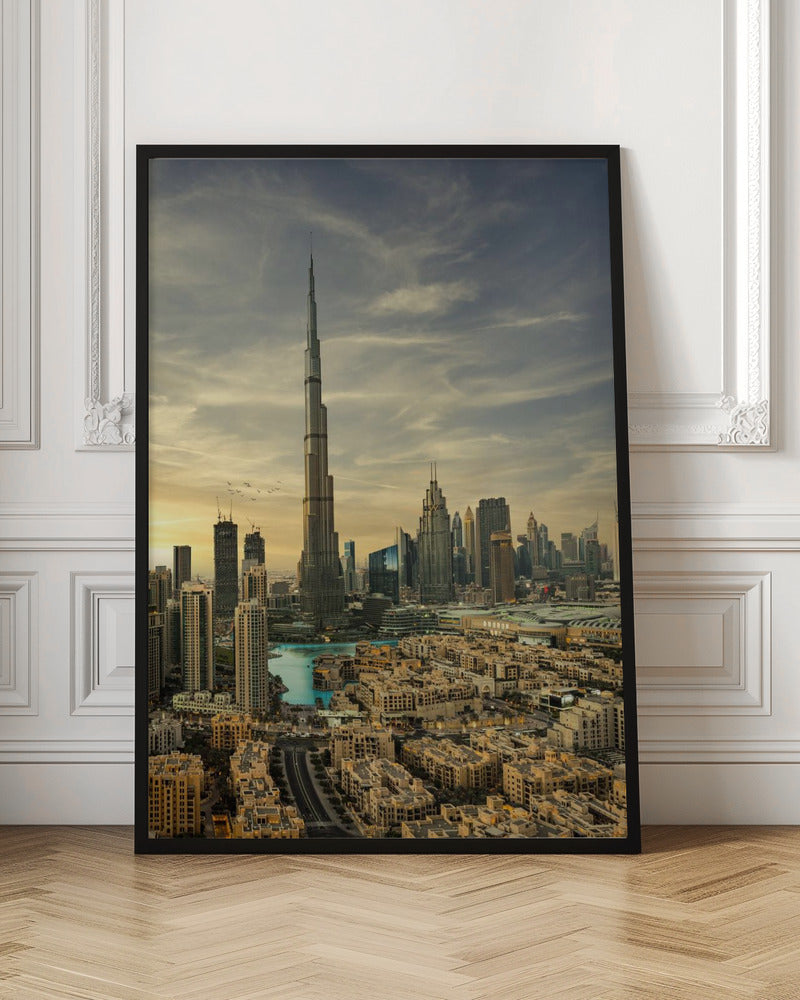 Downtown sunset view - Poster / Art Print