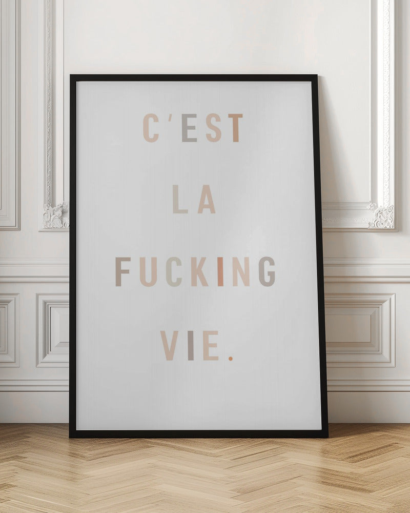 C'est la fucking vie - Poster / Art Print