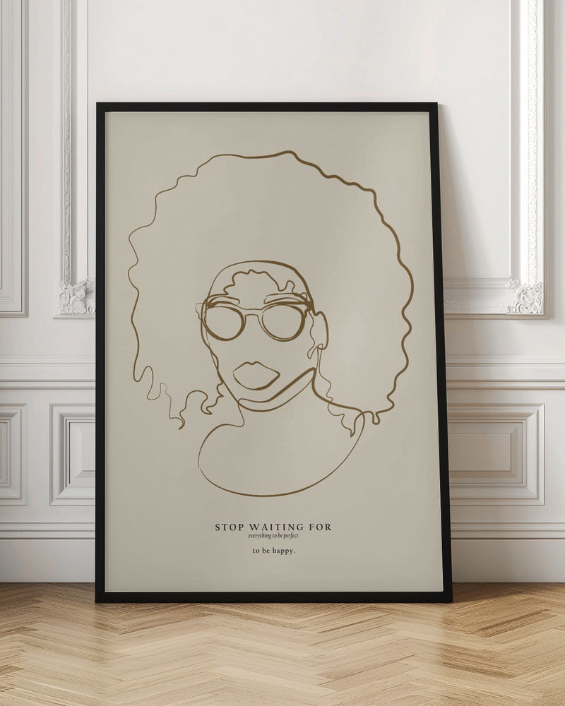 Woman face with glasses - Poster / Art Print