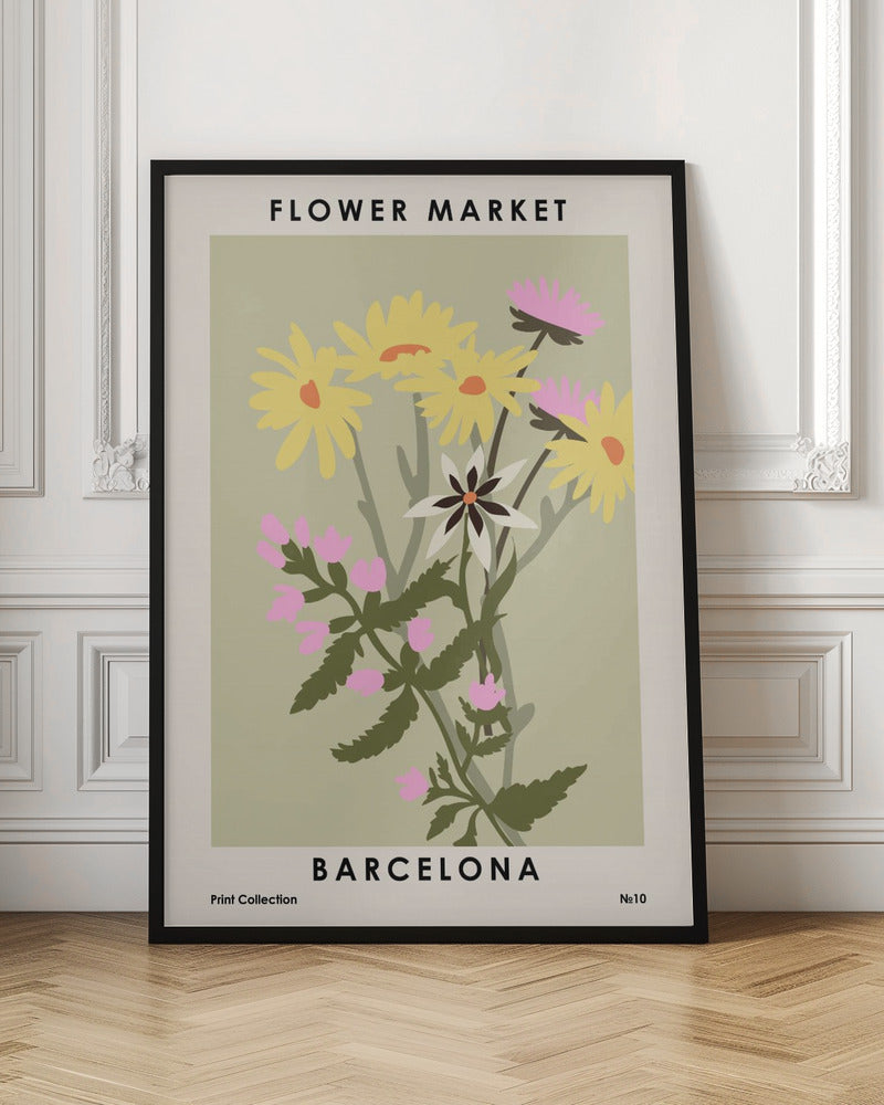 Flower Market Barcelona - Poster / Art Print