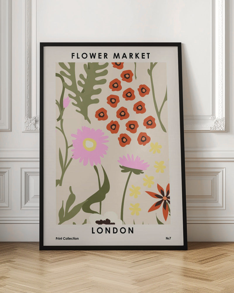 Flower Market London - Poster / Art Print