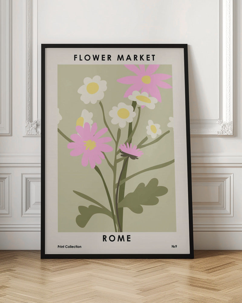 Flower Market Rome - Poster / Art Print
