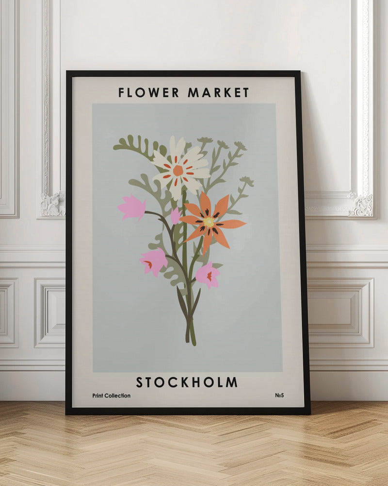 Flower Market Stockholm - Poster / Art Print