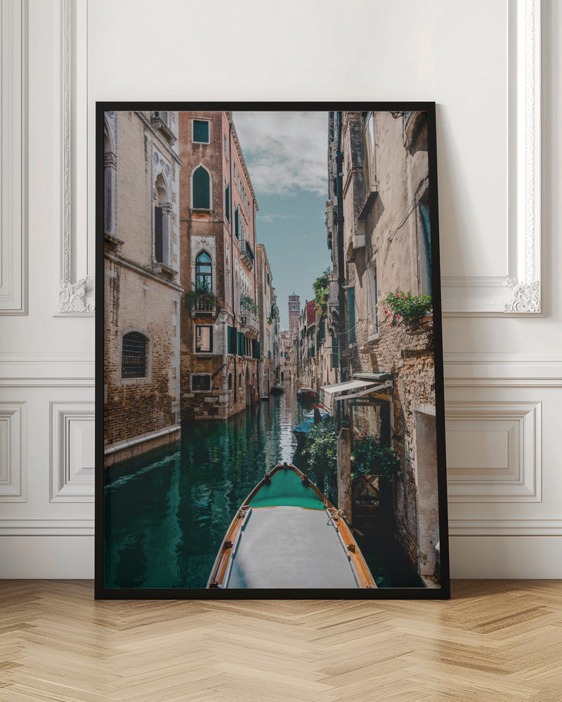Boat on the river - Poster / Art Print