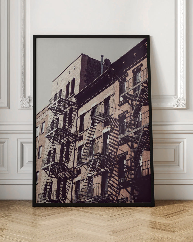 New York City Fire Escapes 02 - Poster / Art Print